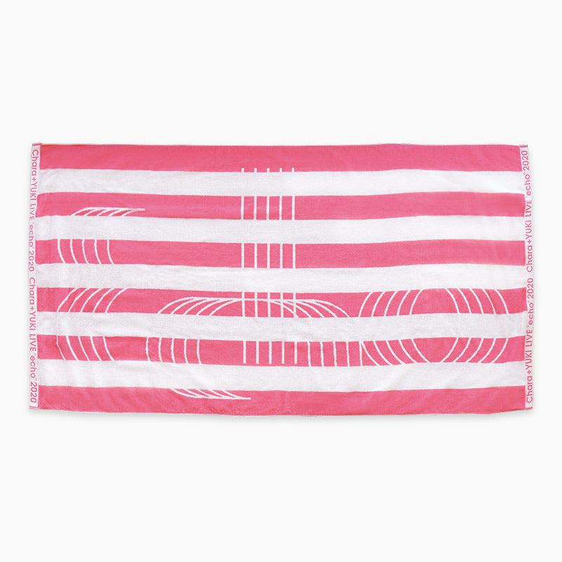 Border In Pink(ビーチタオル)