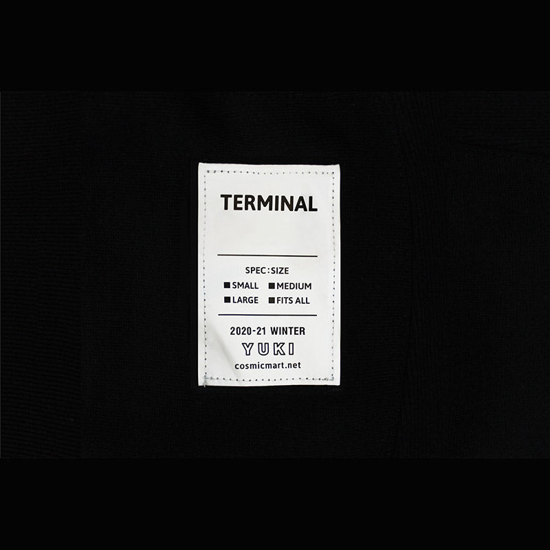 TERMINAL（フーディー／黒）
